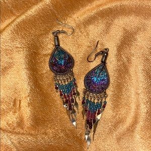 Dream catcher earrings